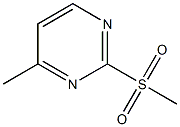 4-甲基-2-甲磺酰基嘧啶 结构式