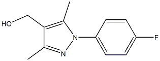 [1-(4-fluorophenyl)-3,5-dimethyl-1H-pyrazol-4-yl]methanol 结构式