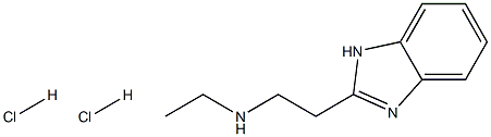 N-[2-(1H-benzimidazol-2-yl)ethyl]-N-ethylamine dihydrochloride 结构式