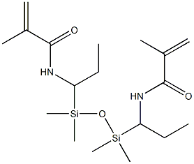 1,3-BIS(METHACRYLAMIDOPROPYL)TETRAMETHYL-DISILOXANE 结构式