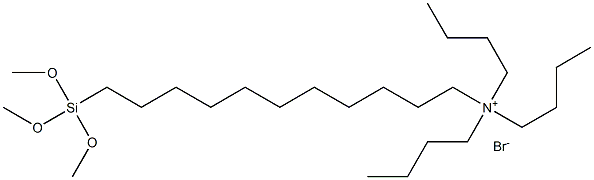 n-trimethoxysilylundecyl-n,n,n-tri-n-butylammonium bromide,25% in dimethylformamide 结构式