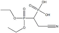 (2-Cyanoethane-1,1-diyl)bis(phosphonic acid diethyl) ester 结构式