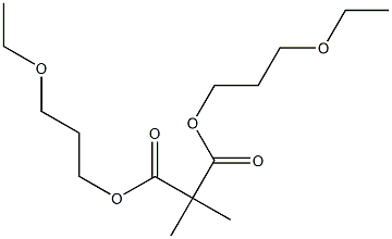 Dimethylmalonic acid bis(3-ethoxypropyl) ester 结构式