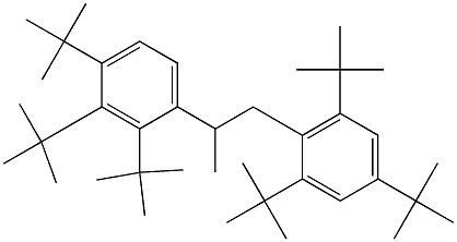 2-(2,3,4-Tri-tert-butylphenyl)-1-(2,4,6-tri-tert-butylphenyl)propane 结构式
