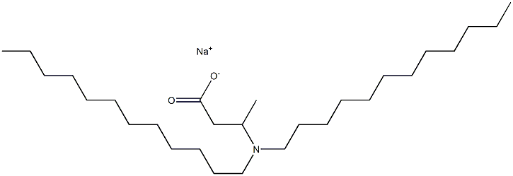 3-(Didodecylamino)butyric acid sodium salt 结构式