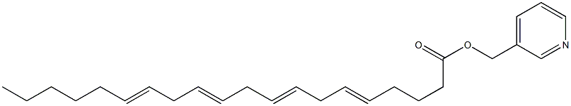 Icosa-5,8,11,14-tetraenoic acid [(3-pyridyl)methyl] ester 结构式