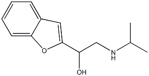 2-Isopropylamino-1-(benzofuran-2-yl)ethanol 结构式