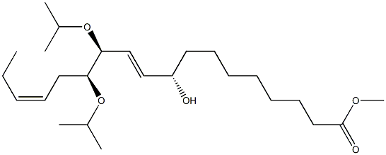 (9S,10E,12S,13S,15Z)-9-Hydroxy-12,13-di[(1-methylethyl)oxy]-10,15-octadecadienoic acid methyl ester 结构式