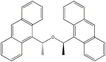 Bis[(R)-1-(9-anthryl)ethyl] ether 结构式