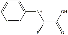 2-Fluoro-D-phenylglycine 结构式