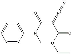 2-Diazo-3-(N-methyl-N-phenylamino)-3-oxopropionic acid ethyl ester 结构式