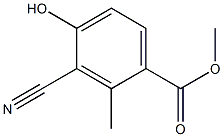 2-Methyl-3-cyano-4-hydroxybenzoic acid methyl ester 结构式