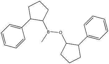 Methyl(2-phenylcyclopentyl)[2-phenylcyclopentyloxy]borane 结构式