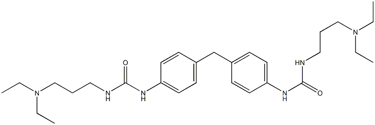 1,1'-Methylenebis(4,1-phenylene)bis[3-[3-(diethylamino)propyl]urea] 结构式