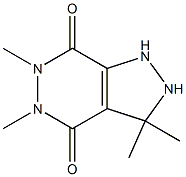 3,3,5,6-Tetramethyl-2,3-dihydro-1H-pyrazolo[3,4-d]pyridazine-4,7(5H,6H)-dione 结构式