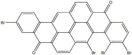 3,4,5,10-Tetrabromo-8,16-pyranthrenedione 结构式