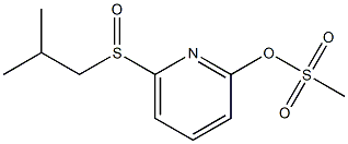 Methanesulfonic acid 6-(2-methylpropylsulfinyl)-2-pyridinyl ester 结构式