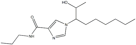 N-Propyl-1-[1-(1-hydroxyethyl)heptyl]-1H-imidazole-4-carboxamide 结构式