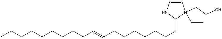 1-Ethyl-1-(2-hydroxyethyl)-2-(8-octadecenyl)-4-imidazoline-1-ium 结构式