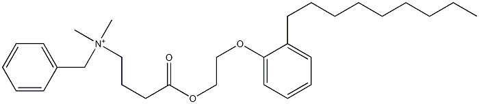 N,N-Dimethyl-N-benzyl-N-[3-[[2-(2-nonylphenyloxy)ethyl]oxycarbonyl]propyl]aminium 结构式