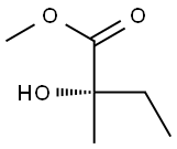 (S)-2-Hydroxy-2-methylbutanoic acid methyl ester 结构式