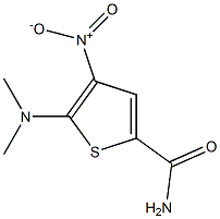 2-(Dimethylamino)-3-nitrothiophene-5-carboxamide 结构式