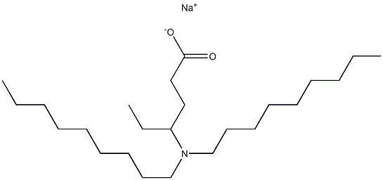 4-(Dinonylamino)hexanoic acid sodium salt 结构式