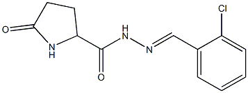 N'-(2-Chlorobenzylidene)2-oxopyrrolidine-5-carbohydrazide 结构式