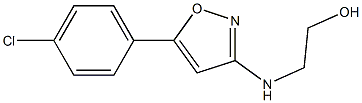 5-(p-Chlorophenyl)-3-[(2-hydroxyethyl)amino]isoxazole 结构式