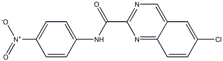 N-(4-Nitrophenyl)-6-chloroquinazoline-2-carboxamide 结构式