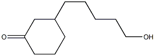 3-(5-Hydroxypentyl)cyclohexan-1-one 结构式