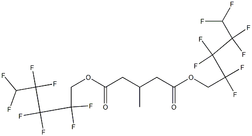 3-Methylglutaric acid bis(2,2,3,3,4,4,5,5-octafluoropentyl) ester 结构式