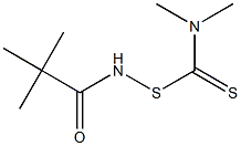 N-[(Dimethylamino)(thiocarbonyl)thio]pivalamide 结构式