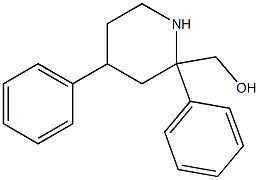 2,4-Diphenylpiperidine-2-methanol 结构式