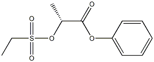 [R,(+)]-2-[(Ethylsulfonyl)oxy]propionic acid phenyl ester 结构式