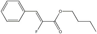 (Z)-3-Phenyl-2-fluoroacrylic acid butyl ester 结构式