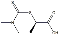 [R,(+)]-2-(N,N-Dimethylthiocarbamoylthio)propionic acid 结构式