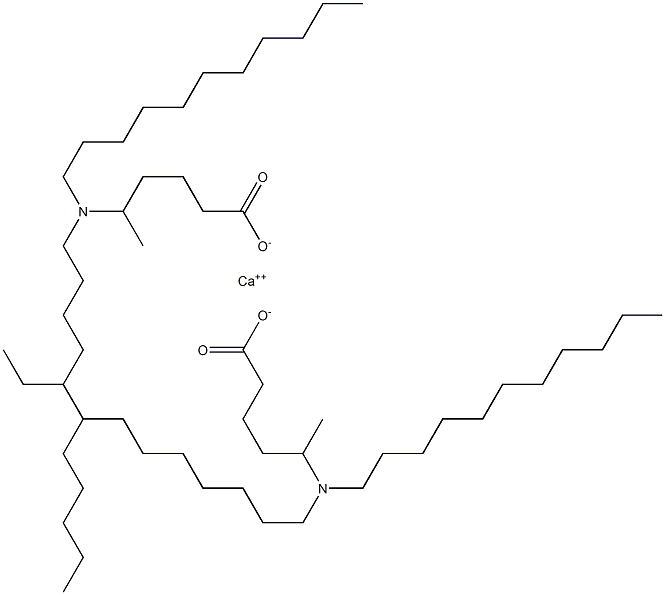 Bis[5-(diundecylamino)hexanoic acid]calcium salt 结构式