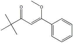 4,4-Dimethyl-1-methoxy-1-phenyl-1-penten-3-one 结构式