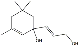 1-[(Z)-3-Hydroxy-1-propenyl]-3,5,5-trimethyl-2-cyclohexen-1-ol 结构式