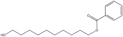 Benzoic acid 10-hydroxydecyl ester 结构式