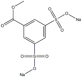 3,5-Di(sodiosulfo)benzoic acid methyl ester 结构式