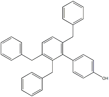 4-(2,3,6-Tribenzylphenyl)phenol 结构式