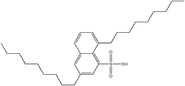 3,8-Dinonyl-1-naphthalenesulfonic acid 结构式