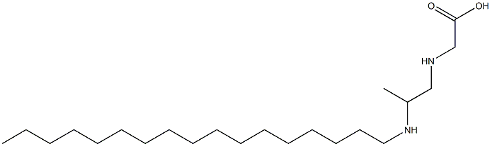 N-[2-(Heptadecylamino)propyl]aminoacetic acid 结构式