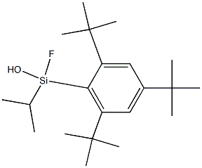 Fluoroisopropyl(2,4,6-tri-tert-butylphenyl)silanol 结构式