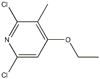 2,6-Dichloro-3-methyl-4-ethoxypyridine 结构式