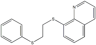 8-[2-(Phenylthio)ethylthio]quinoline 结构式