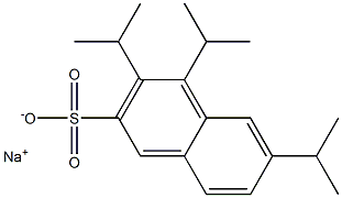 3,4,6-Triisopropyl-2-naphthalenesulfonic acid sodium salt 结构式