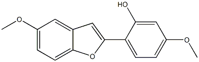 5-Methoxy-2-(2-hydroxy-4-methoxyphenyl)benzofuran 结构式